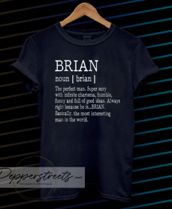Adult Definition First Name Brian Men tshirt