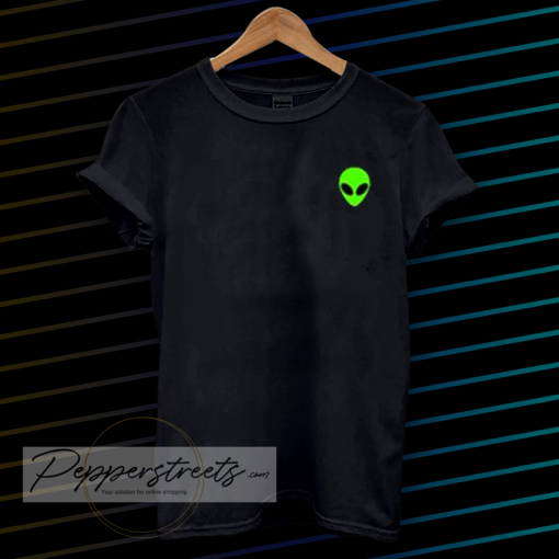 Alien Head Pocket Patch T-shirt