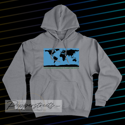 the world's greatest planet hoodie (grey)