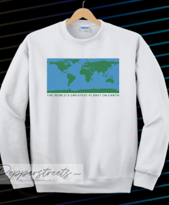 the world's greatest planet sweatshirt (white)