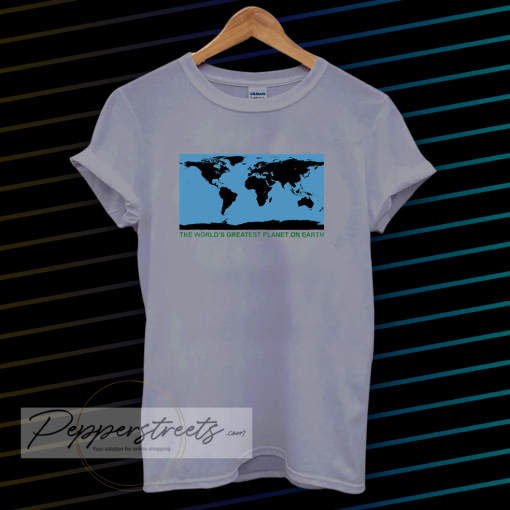 the world's greatest planet tshirt (grey)