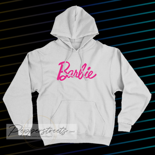 Barbie Logo white hoodie