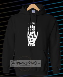 REGULAR FIT BLACK HOODIE