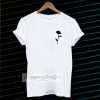 Rose black rose t shirt