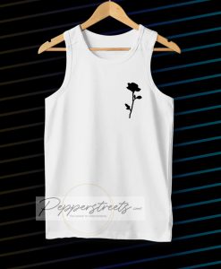 Rose black rose tanktop