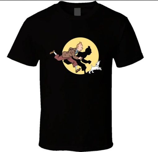 The Adventures Of Tintin Fun Popular T Shirt