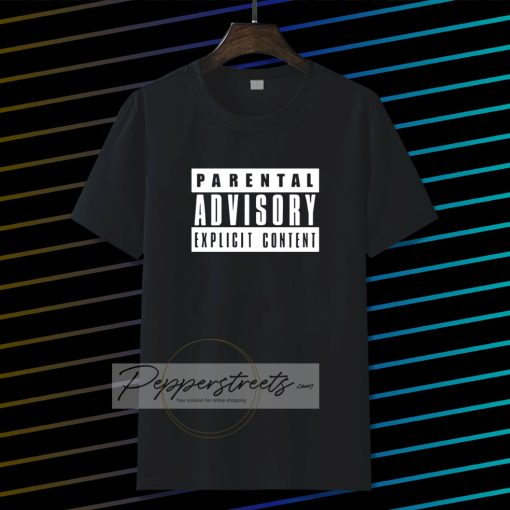 Parental advisory black t-shirt