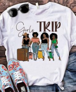 Black Girls Trip Traveling T Shirt