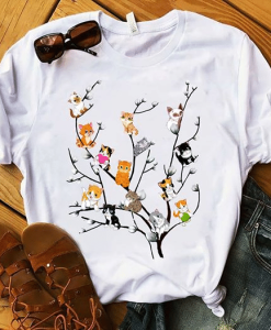 Cat lovers Cute cat tree T shirt