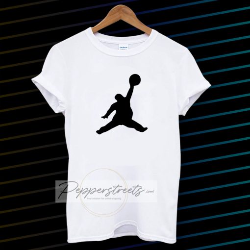 Funny Fat Air Jordan White T-Shirt