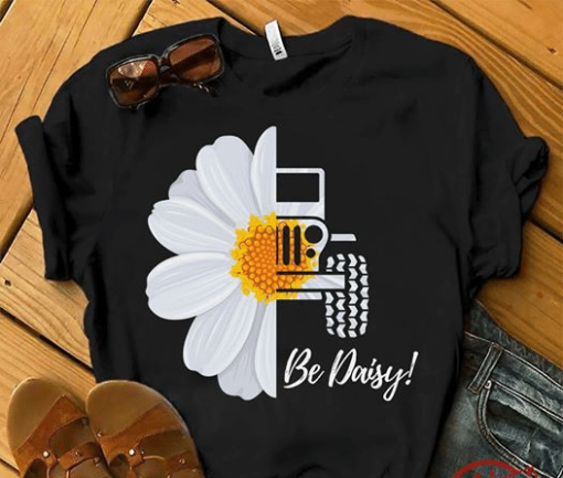 Jeep lover flower be daisy T Shirt