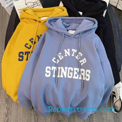 Womens CENTER STINGERS Printed Cool Hoodies