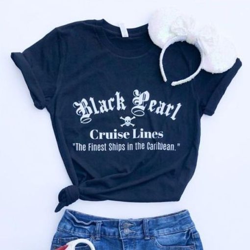 Black pearl cruise lines t shirt