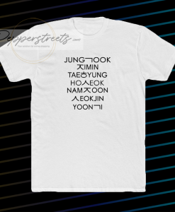 Jung kook and friend bts t-shirt