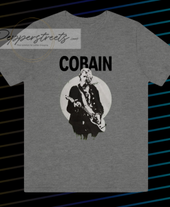 Kurt cobain standing guitar photo t-shirt