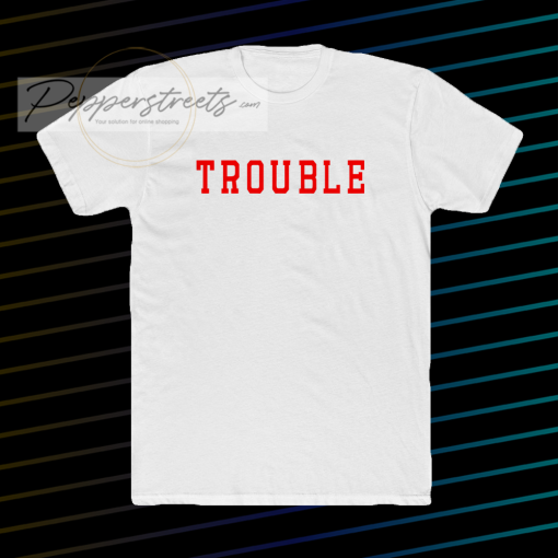 trouble-unisex-ringer-t-shirt