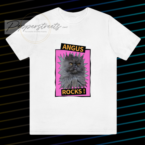 Angus Rocks cat T Shirt