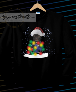 Bulldog Led Christmas Lights Sweatshirt
