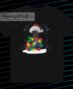 Bulldog Led Christmas Lights T Shirt