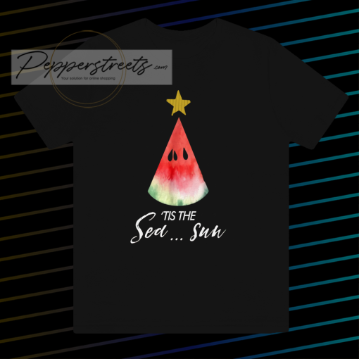 Christmas in july Tis the Sea Sun t shirt