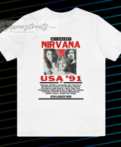 Nirvana in Concert ‘91 T Shirt