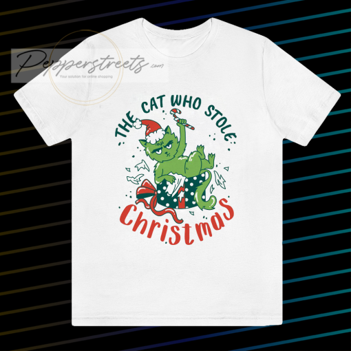 The Cat Who Stole Christmas t shirt