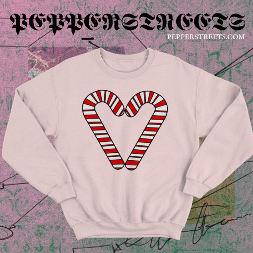 Love Candy Cane Sweatshirt TPKJ1