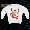 Reindeer Shaped Merry Christmas Sweatshirt