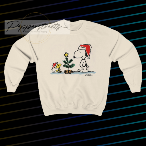 Snoopy tree christmas Sweatshirt