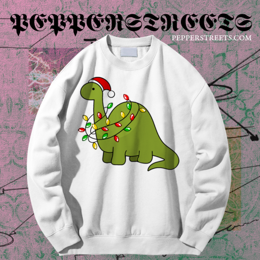 Roarsome Christmas Dinosaur Sweatshirt TPKJ1