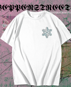 Teal Snowflake T Shirt TPKJ1