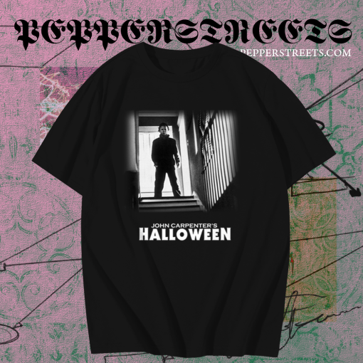 Halloween Michael Myers Stairs T Shirt TPKJ1