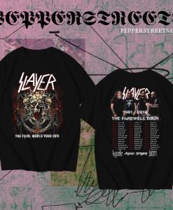 Slayer Final Farewell World Tour 2018 T-Shirt TPKJ1