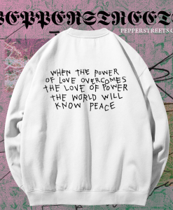 Power Of Love sweatshirt back TPKJ1