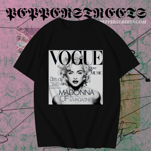 Unisex 80'S Madonna Vogue Short Sleeve T-Shirt TPKJ1