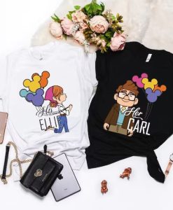 His Carl Her Ellie Shirts Couple T-Shirt