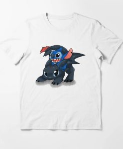 StitchToothless Crossover Design T-Shirt