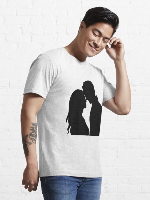 couple in love silhouette T-shirt