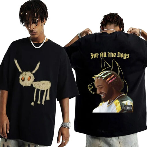 Vintage Rapper Drake for All The Dogs T Shirt TWOSIDE