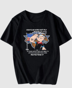 New York Knicks Popeye Our Soldiers Protecting Flag T-Shirt