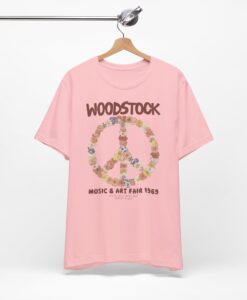 Woodstock 1969 Floral Peace T-Shirt thd