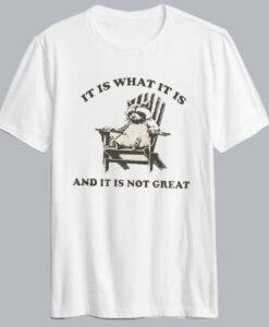 It Is What It Is Raccoon T Shirt